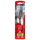 Colgate, 360 Optic White Sonic Battery Powered Vibrating Toothbrush Soft, 2 Count Colgate