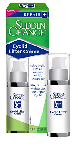 Sudden Change Eyelid Lifter Crème - Dimish Wrinkles & Eyelid Droop - Lift, Firm & Moisturize for Younger Looking Eyes - Formulated with Antioxidants - Makeup Friendly (0.5 oz) Sudden Change