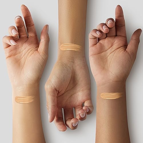 Glo Skin Beauty Luminous Liquid Mineral Foundation Makeup with SPF 18 (Café) - Improves Uneven Skin Tone, Smooths & Corrects Imperfections, Sheer to Medium Coverage, Dewy Finish Infinity Warehouse