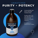 Methylene Blue Pharmaceutical Grade, USP Grade, Third-Party Tested Brain Health Dietary Supplement for Humans, No Formaldehyde, Made in USA (1% 237ml Bottle) Infinity Warehouse