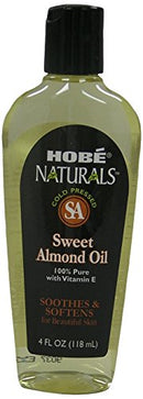 Hobe Naturals Sweet Almond Oil, 4 Fluid Ounce Hobe Naturals