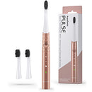 AquaSonic Pulse – Ultra Whitening Electric Toothbrush w Activated Charcoal Whitening Bristles – Sonic Rechargeable Toothbrush – 3 Modes & Smart Timers – Lasts 45 Days – Home & Travel Toothbrush Aquasonic