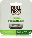 Bulldog Mens Skincare and Grooming Original Razor Blades Refills for Men, 4 Count Bulldog Mens Skincare and Grooming