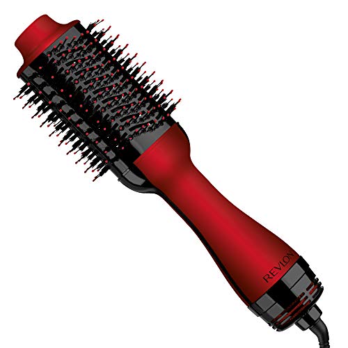 REVLON One-Step Volumizer Original 1.0 Hair Dryer and Hot Air Brush, Red REVLON