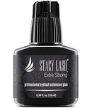 Extra Strong Eyelash Extension Glue - Stacy Lash 0.34 fl.oz / 10 ml / 0.5-1 Sec Drying time/Retention – 7 Weeks/Maximum Bonding Power/Professional Use Only Black Adhesive for Semi-Permanent Extensions STACY LASH