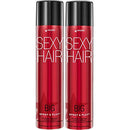 SexyHair Big Spray & Play Volumizing Hairspray, Twin Pack | Hold and Shine | Up to 72 Hour Humidity Resistance | All Hair Types SexyHair