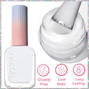Jelly Milky White Nail Polish, Quick Dry, Fingernail Polish No UV Needed, Sheer Nail Polish for Women and Girls Infinity Warehouse