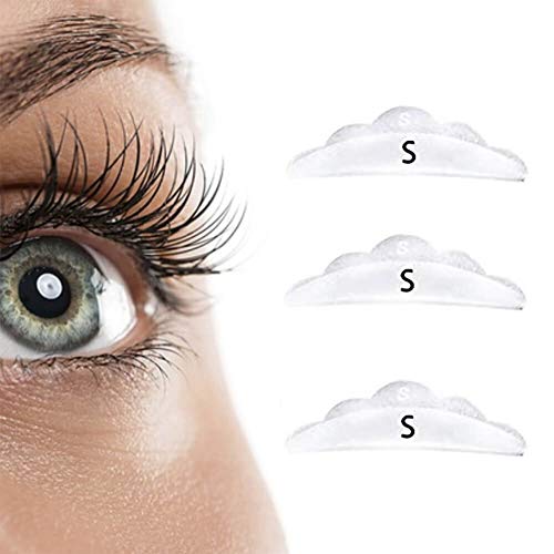 Libeauty Lash Lift Pads Rods 6 Pcs Eyelash Perm Lift Silicone Rods 1 Size S S S Reusable Eyelash Perming Curler Shield Pads with Premium PU Storage Case for Perfect Lash Lifting (WHITE) Libeauty