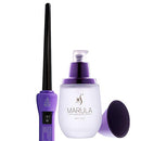 Herstyler Marula Oil Hair Serum and Baby Curls Mini Curling Iron (Purple) Set HerStyler