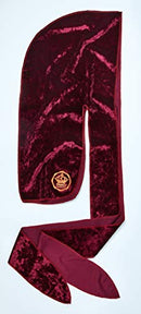 KISS RED Premium Bow Wow X Power Wave Crushed Velvet Durag (Burgundy) KISS