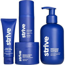 Strive Apex Skin Care Set - Advanced Anti Aging - Fragrance Free, All Skin Types, Fights Dark Circles Dull Skin - Peptides, Retinal, Vitamin C, Niacinamide (Face Wash, Scrub, Moisturizer, Serum) Infinity Warehouse