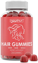 Hair Growth Vitamins Biotin Gummies - Hair Skin and Nails Vitamins for Faster Hair Growth - Hair Loss Treatments Care Thickening Products for Women Men - Thinning Hair Beard Regrowth Supplement Gummy NAYCHUR Store