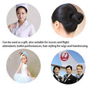 30Pcs Elastic Edge Mesh Invisible Hair Nets Hair Bun Holder for Ballet Dance (Black) N-AA