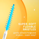 Grin Softstx,Gentle Dental Picks,Soft Flexible Bristles,Textured Plaque Removing Toothpick,Minty Flavor,for Between Teeth,Refillable Hygienic Case,for Braces,Bridges,and Implants,90 Count (Pack of 2) Infinity Warehouse