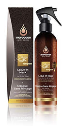 Moroccan Gold Series Leave-In Hair Mask – Argan Oil Hair Mask Enriched with Keratin – Nourishing and Gently Detangling Leave In Conditioner Spray For Curly Frizzy or Damaged Hair, 8.4oz Moroccan Gold Series