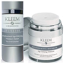 Anti Aging Face Bundle: Vitamin C Serum for Face & Retinol Cream for Face - Natural & Organic Gift Set for Women & Men to Reduce Wrinkles, Fine Lines, Dark Spots, Uneven Skin & promote youthful skin Kleem Organics