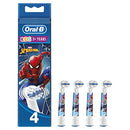 Oral-B Marvel Spider Man Electric Toothbrush Heads Pack of 4 Ideal for Sensitive Teeth and Gums Ages 3+ Oral-B