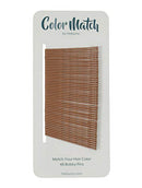 Heliums Ginger Color Match Premium Bobby Pins for Redheads, 2 Inch Wavy - 48 Count Heliums