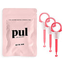 2 in 1 Clear Aligner Chewies and Removal PUL Tool Combo for Invisalign Removable Braces and Trays By The Pultool (3 Pack, Pink) The Pultool