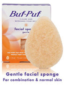 Buf-Puf Gentle Facial Sponge, Dermatologist Developed, Removes Deep Down Dirt & Makeup Causes Breakouts and Blackheads, Reusable, Exfoliating, 1 Count Buf-Puf