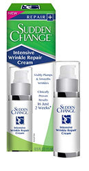 Sudden Change Intensive Wrinkle Repair Cream - Face Lotion For Deep Wrinkles - Clinically Proven & Recommended By Professionals - Collagen & Elastin Booster - Reduce Fine Lines & Wrinkles In 2 Weeks, 0.5 Oz Sudden Change