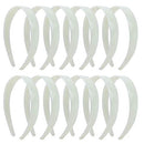 Timoo 20 Pcs Plastic Headbands, 1" Wide No Teeth Hair BandsAccessories for DIY & Craft - Perfect for Girls, Women (White) Timoo