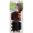 Scunci No-Slip Grip Chunky Jaw Clips | All Day Hold | 2-Pieces per Pack (1-Pack) Scunci