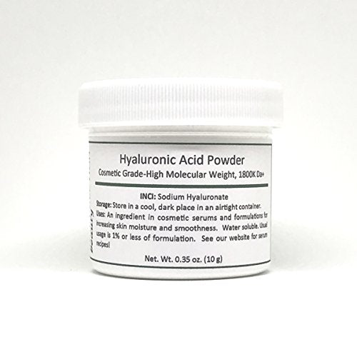 RESURRECTIONbeauty Hyaluronic Acid Serum Powder | High Molecular Weight Sodium Hyaluronate | Cosmetic Grade Hydrating Ingredient For Homemade Serums & Other Skin Care Products, 10 grams RESURRECTIONbeauty