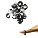 ZCOINS Thin Hair Tie for Baby Toddler Ponytail Holders Baby Girl Hair Ties Black 100 Pieces ZCOINS