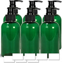 EZProUSA Empty Plastic Pump Bottles Shampoo Conditioner Lotion with Waterproof Labels, Essential Oils Refillable BPA-Free Leak-Proof, 16oz, Pack of 6 EZPRO USA