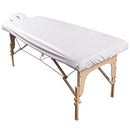 ForPro Waterproof Massage Table Cover, Protective Spa Treatment Sheet Set for Massage Tables, Machine Washable, Includes Massage Fitted Sheet and Face Rest Cover, White ForPro Professional Collection