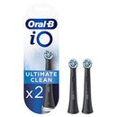 Oral-B iO Ultimate Clean Black Toothbrush Heads, Pack of 2 Counts Oral-B