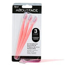 About Face Fuzz-Free Compact Facial Razors for Shaving & Exfoliating - Includes 3 Beauty Groomers - For Face, Lips & Eyebrows About Face