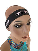 2 Wig Boss melt belt for wigs | Lace Melt Band | Elastic Edge Laying Band wig band with Adjustvelcro | For closure wigs, Frontal wigs and Baby Hair (Light Pink) WigBoss