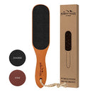 Pumice Stone Foot File - Wooden Pedicure Feet Scrubber with Handle for Callus, Dry, and Dead Skin Removal - Heel Scraper for Feet, Hands, and Body Exfoliation - Perfect Foot Filer for Use in Shower Pumice Valley
