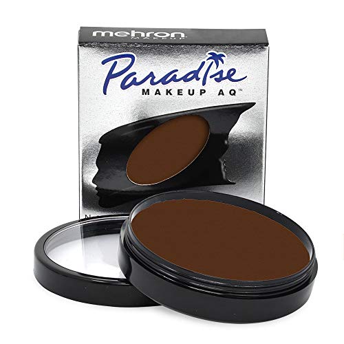 Mehron Makeup Paradise Makeup AQ Face & Body Paint (1.4 oz) (Dark Brown) Mehron