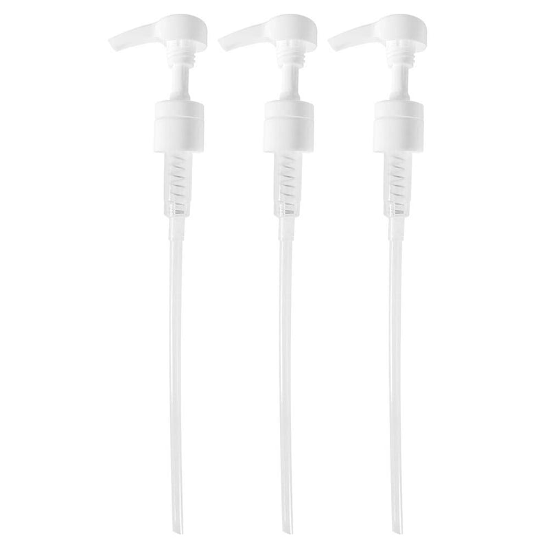 Geti Beauty SalonTop Shampoo Bottle Liquid Dispenser – 3-Pack Liter 33.8 oz Pump – Fits Common Shampoo and Conditioner Containers – Non-Slip Notch Design – 28/410 4cc Geti Beauty