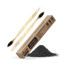 Charcoal Ion Bamboo Toothbrush, Soft Toothbrush with Charcoal Teeth Whitening, BPA Free Charcoal Toothbrush, Bamboo Charcoal Toothbrush, 2 Pack - Primal Life Organics Primal Life Organics