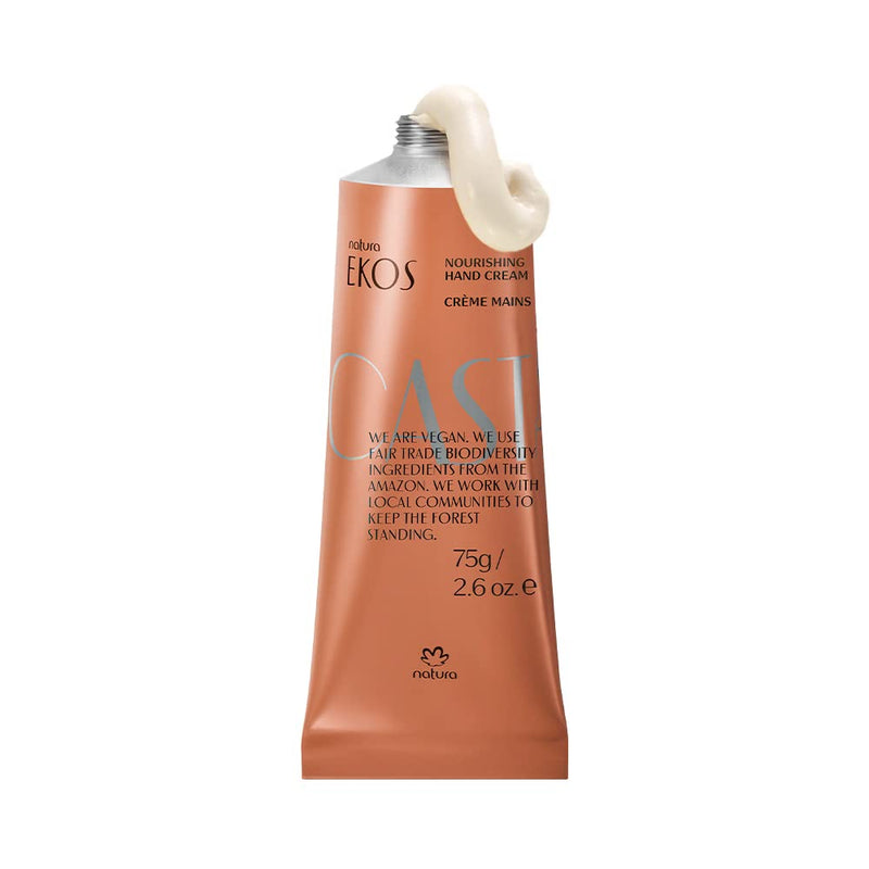 natura Ekos Castanha Nourishing Hand Wash Set (2 Products) - Hand Soap and Hand Cream - Creamy Floral Scent - Gift Box - Vegan Skincare - Brazilian Beauty Secrets - Self Care & Hand Care Infinity Warehouse