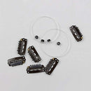 Sassina Accessory for Halo Hair Extension - 2 pcs 39inch Invisible Wire, 6 Clips, 4 Micro Ring Beads #A05#Light Blonde