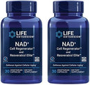 Life Extension NAD+ Cell Regenerator and Resveratrol Elite, NIAGEN nicotinamide riboside, Trans-resveratrol, quercetin, Fisetin, for Longevity, Energy, and oxidative Stress, 30 Vegetarian Capsule Infinity Warehouse