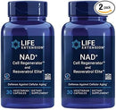 Life Extension NAD+ Cell Regenerator and Resveratrol Elite, NIAGEN nicotinamide riboside, Trans-resveratrol, quercetin, Fisetin, for Longevity, Energy, and oxidative Stress, 30 Vegetarian Capsule Infinity Warehouse