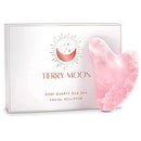 TIERRYMOON Gua Sha - Sculpting - Lymphatic Drainage, Removes Toxins, Face Sculpting Tool - Face Lifting - 100% Authentic Rose Quartz Gua Sha - Gua Sha Massage Tool, Guasha Tierry Moon