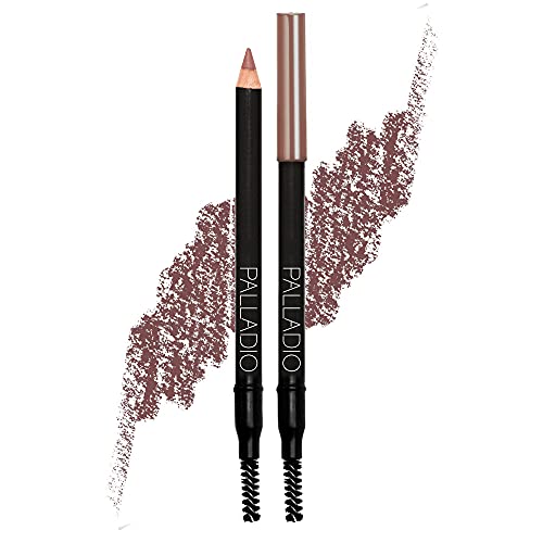 Palladio Brow Pencil & Brush for Eyebrows, Auburn Palladio