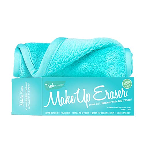 The Original MakeUp Eraser, Erase All Makeup With Just Water, Including Waterproof Mascara, Eyeliner, Foundation, Lipstick, and More (Fresh Turquoise) Makeup Eraser