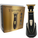 SUPREME TRIMMER Professional Trimmer for Men Barber Hair Clippers Mustache Travel Beard Trimmer LED Indicator & Charger Stand - ST5210 Gold T-Shaper Li Supreme Trimmer