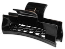 France Luxe Large Cutout Rectangle Jaw - Black France Luxe