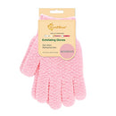 Evridwear Exfoliating Gloves for Shower, 100% Nylon Thick Soft Medium Heavy Bathing Gloves Dead Skin Remover Body Scrubber Smooth Skin with Hang Loop, 1 Pair (Pink) Evridwear