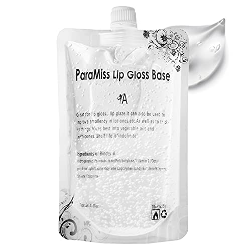 PARAMISS Lip Gloss Base 10 Ounce (350 ML) Clear Lip Gloss Non-Stick Moisturizing Versagel lip gloss base DIY Handmade Lip Gloss Lip Balms Lip Plumper Making Organic Lip Gloss Supplies . (A) PARAMISS