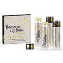 HummingBee Beeswax Lip Balm, Feel the Difference, Unscented, Unflavored, Natural Lip Care, 0.17 Ounce, Pack of 4 HummingBee